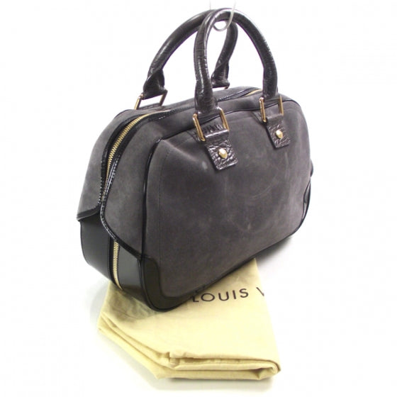 Suede Stamped Havane Bowler GM Grey