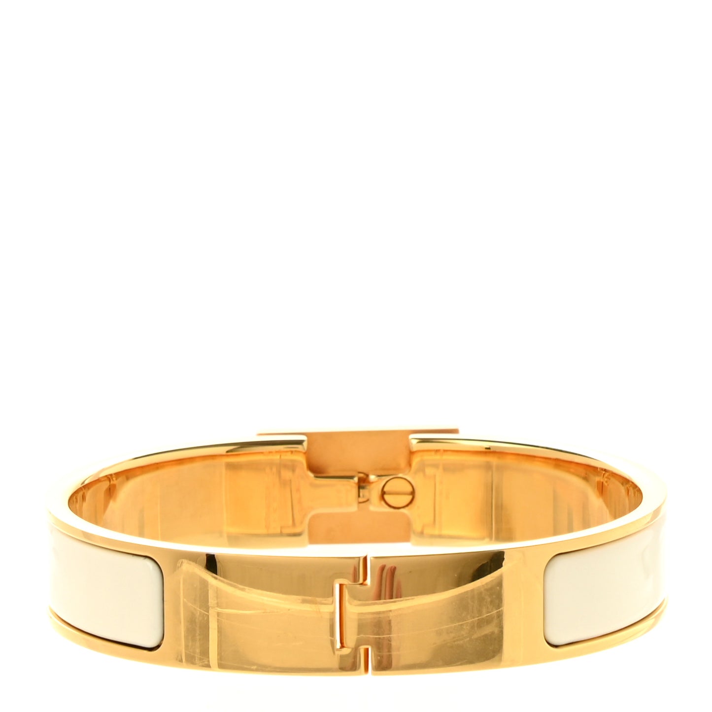 Enamel Clic Anneau Bracelet PM Craie