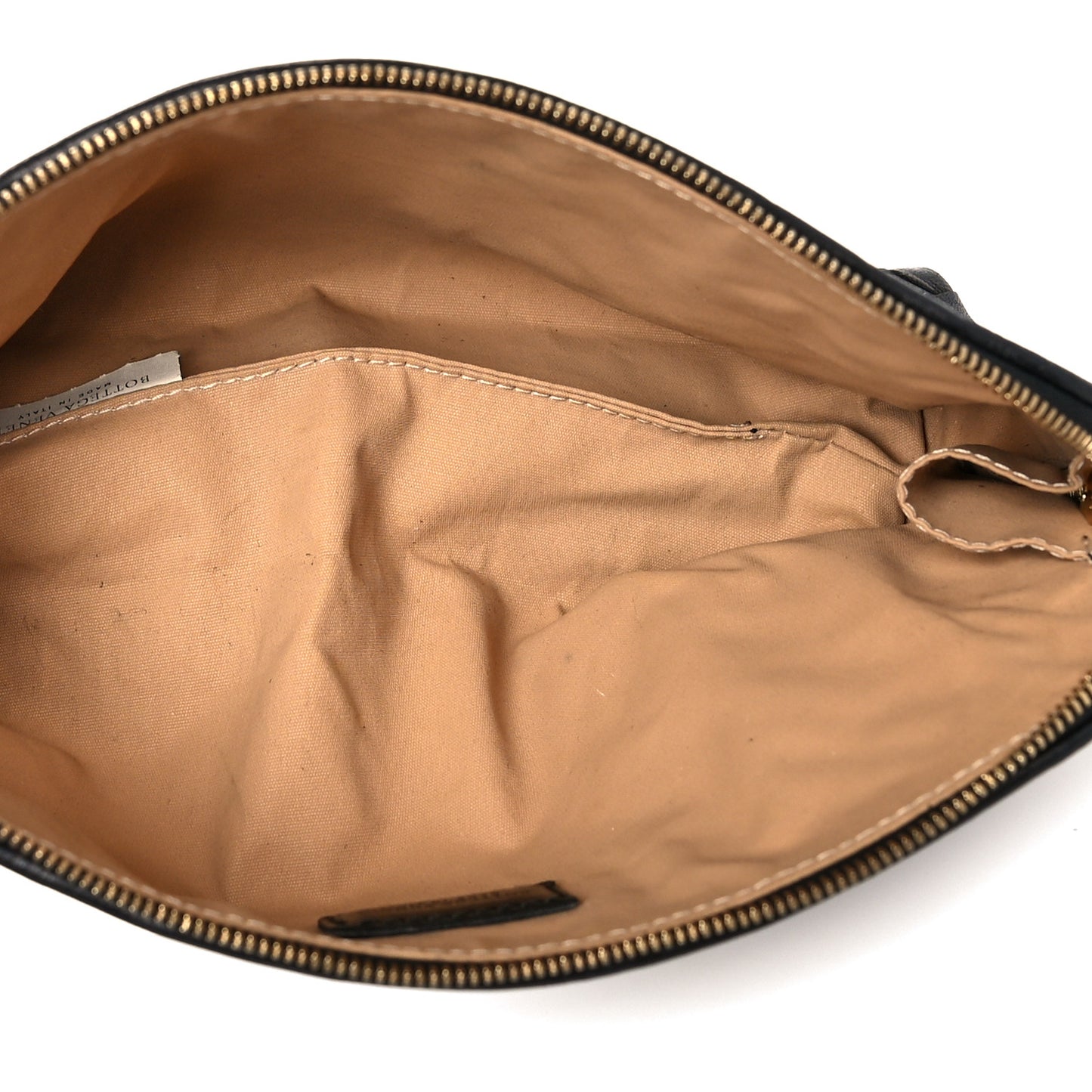 Nappa Intrecciato Small Cosmetic Pouch Black