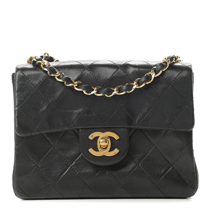 Chanel Lambskin Quilted Mini Square Flap Black 1 of 16