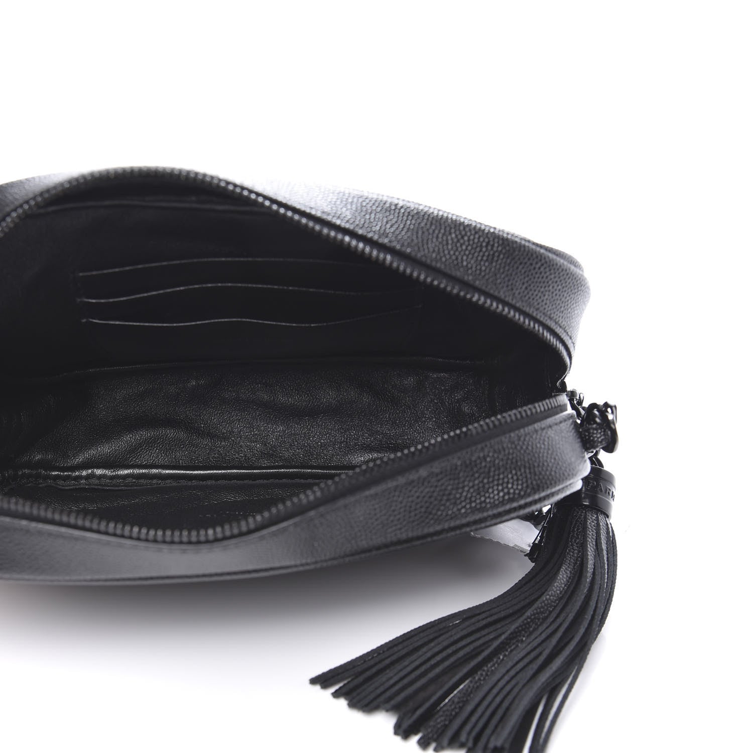 Saint Laurent Grain De Poudre Matelasse Monogram Mini Lou Camera Bag Black 5 of 9