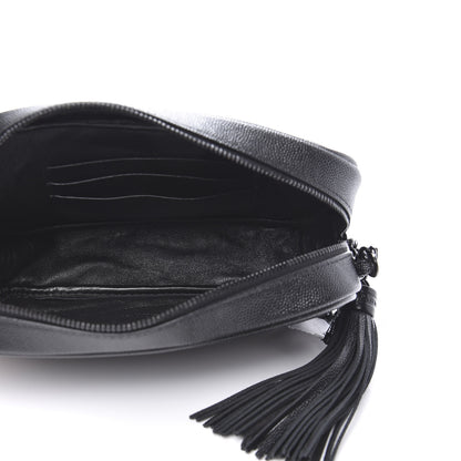 Saint Laurent Grain De Poudre Matelasse Monogram Mini Lou Camera Bag Black 5 of 9