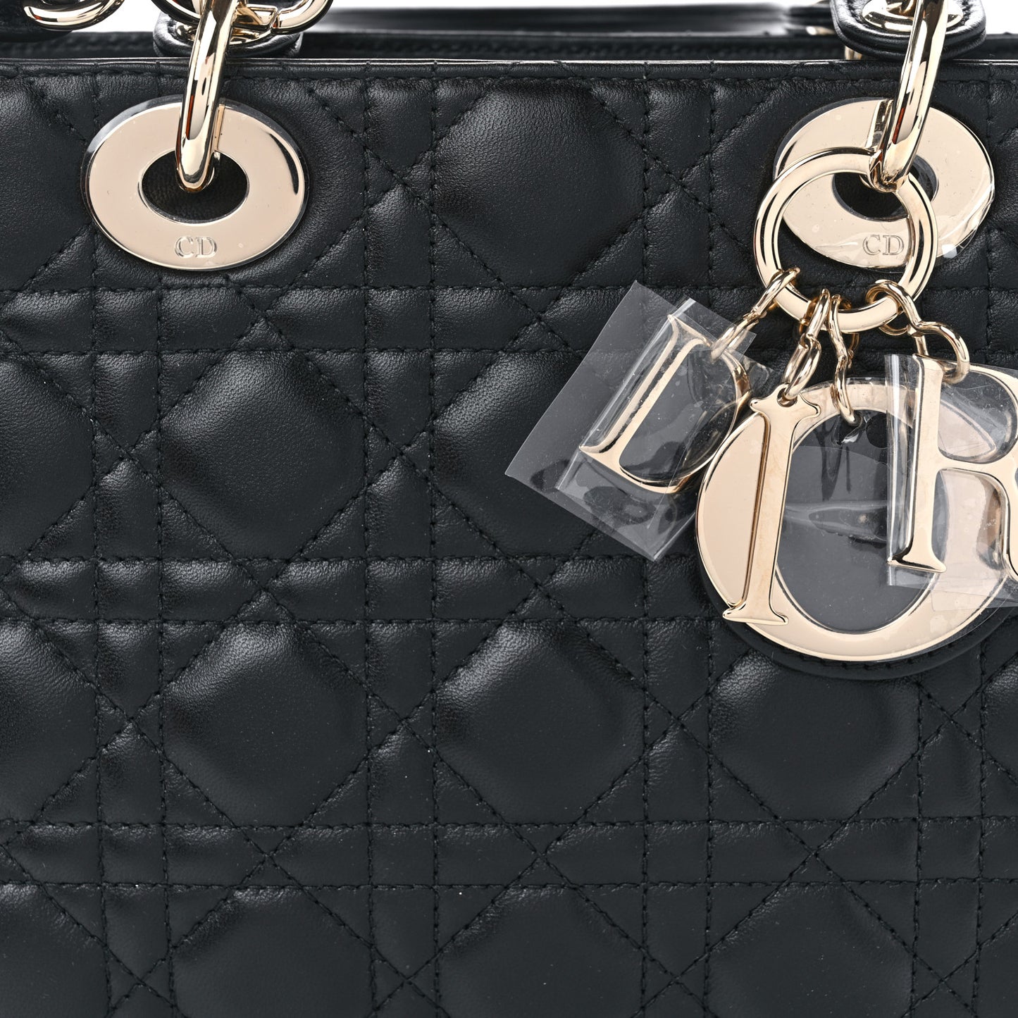 Lambskin Cannage Small My ABCDior Lady Dior Black
