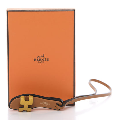 Hermes Epsom Butler Calfskin Hunter Oran Nano Bag Charm Jaune Ambre 5 of 5