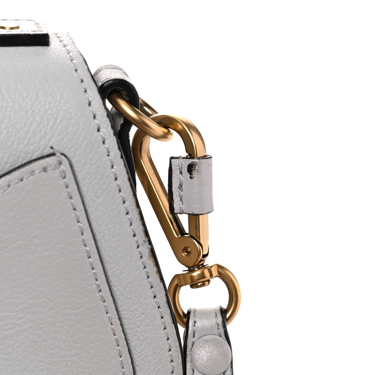 Chloe Calfskin Suede Small Nile Bracelet Bag Airy Grey 19 of 20