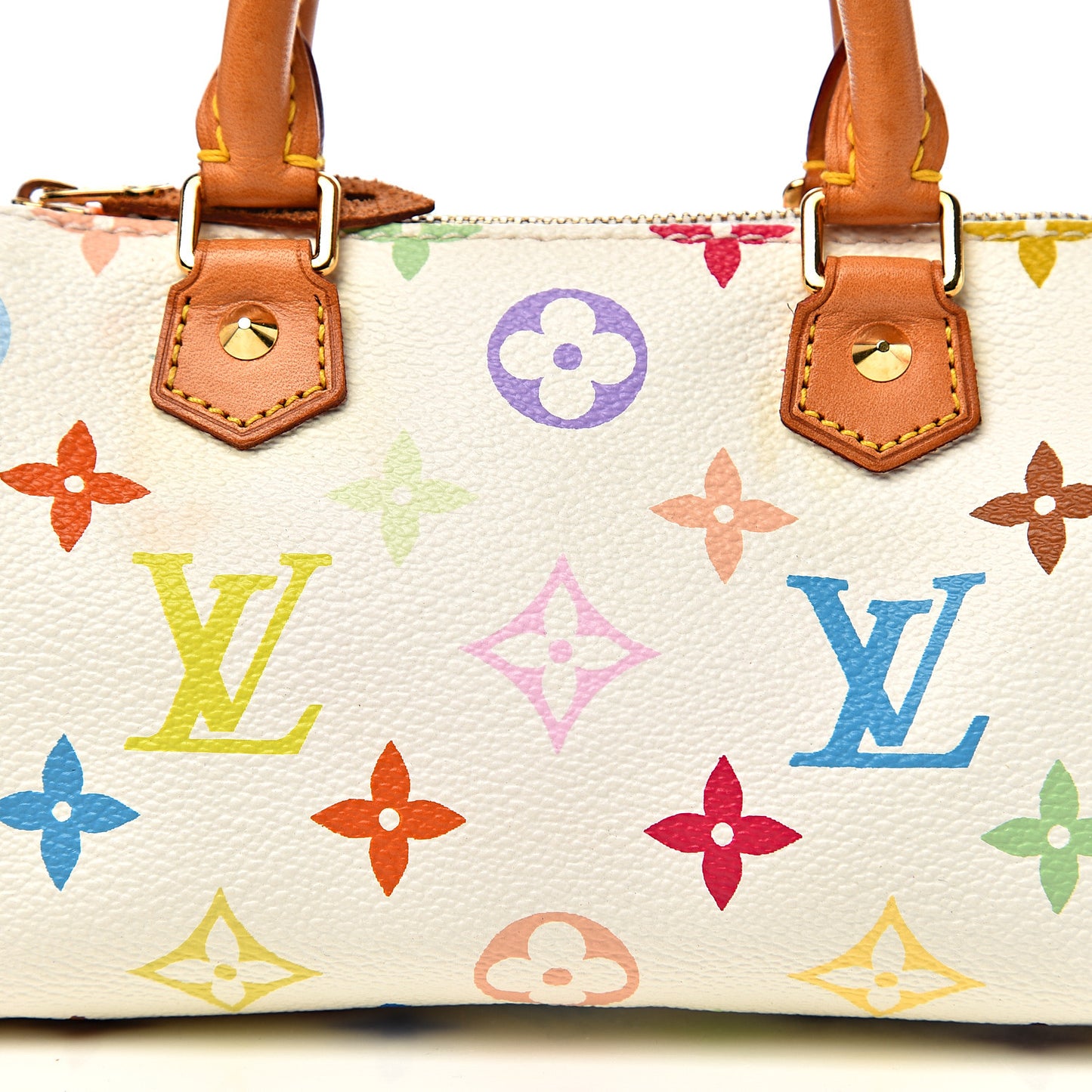 Monogram Multicolor Mini Sac HL Speedy White