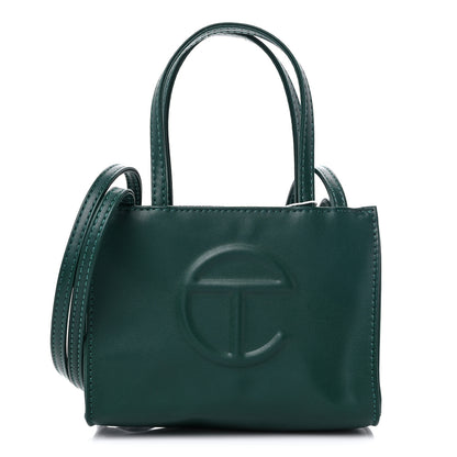 Telfar Vegan Leather Small Shopping Bag Dark Olive 1 of 8