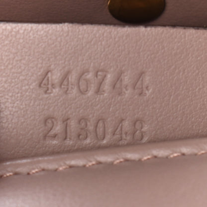 Gucci Calfskin Matelasse Mini GG Marmont Shoulder Bag Porcelain Rose 7 of 11