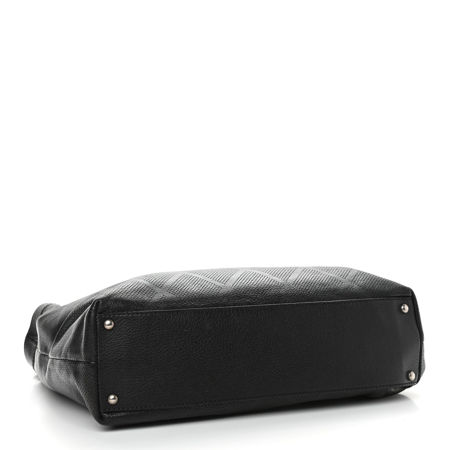 Goatskin Perforated Large CC Tote Black