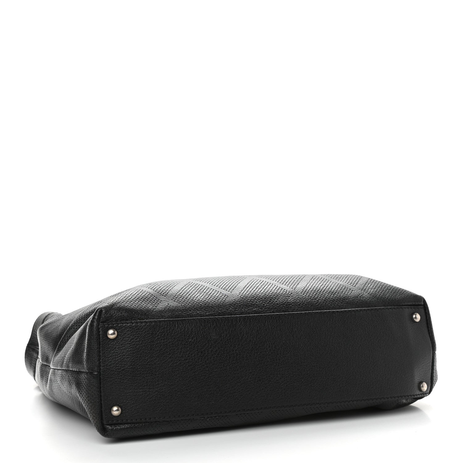 Chanel Goatskin Perforated Large CC Tote Black 4 of 13