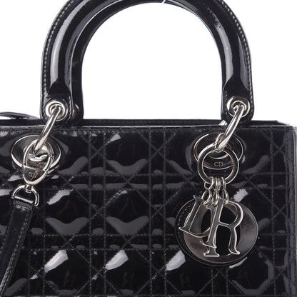 Christian Dior Patent Cannage Medium Lady Dior Black 10 of 10