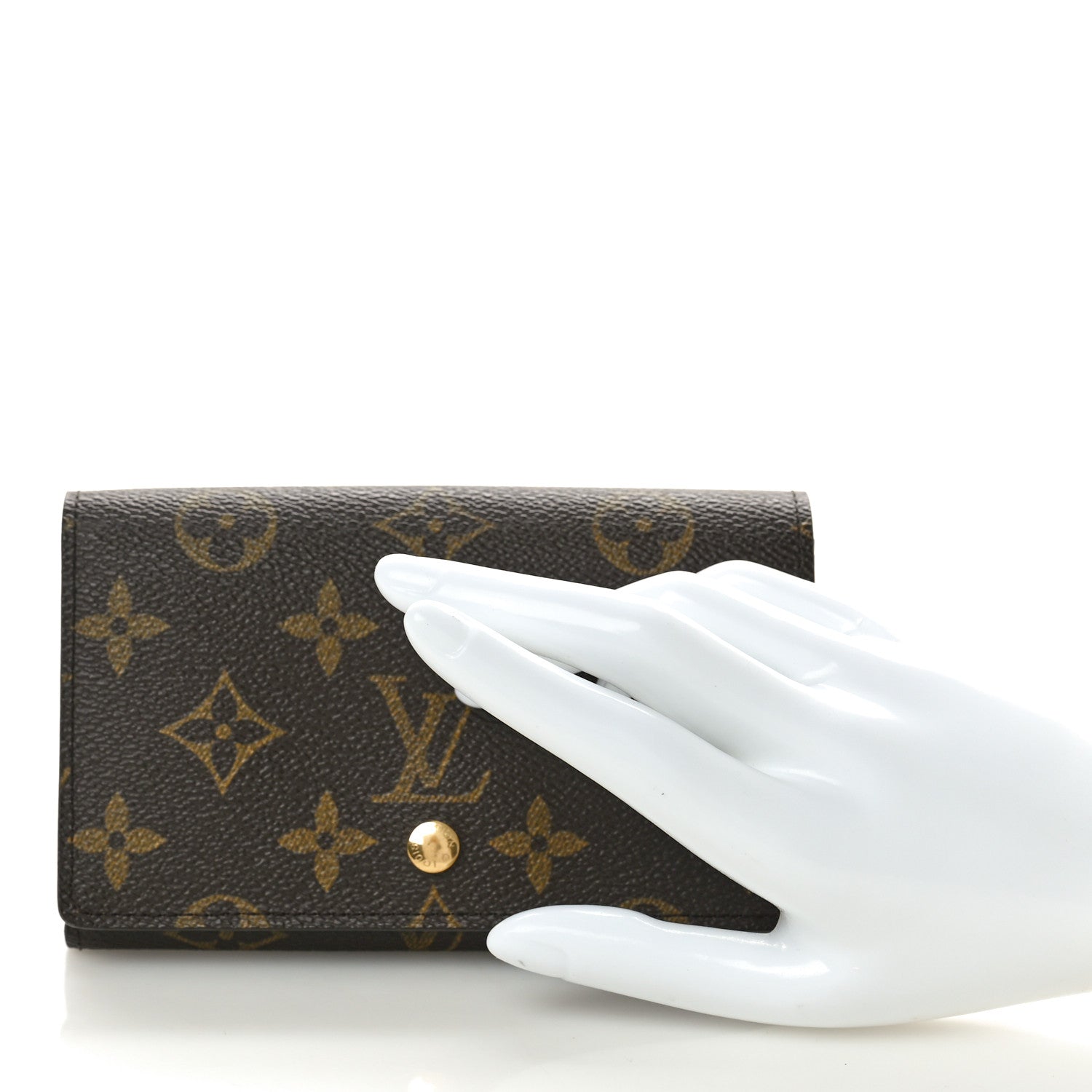 Louis Vuitton Monogram Porte-Monnaie Tresor Wallet 2 of 9