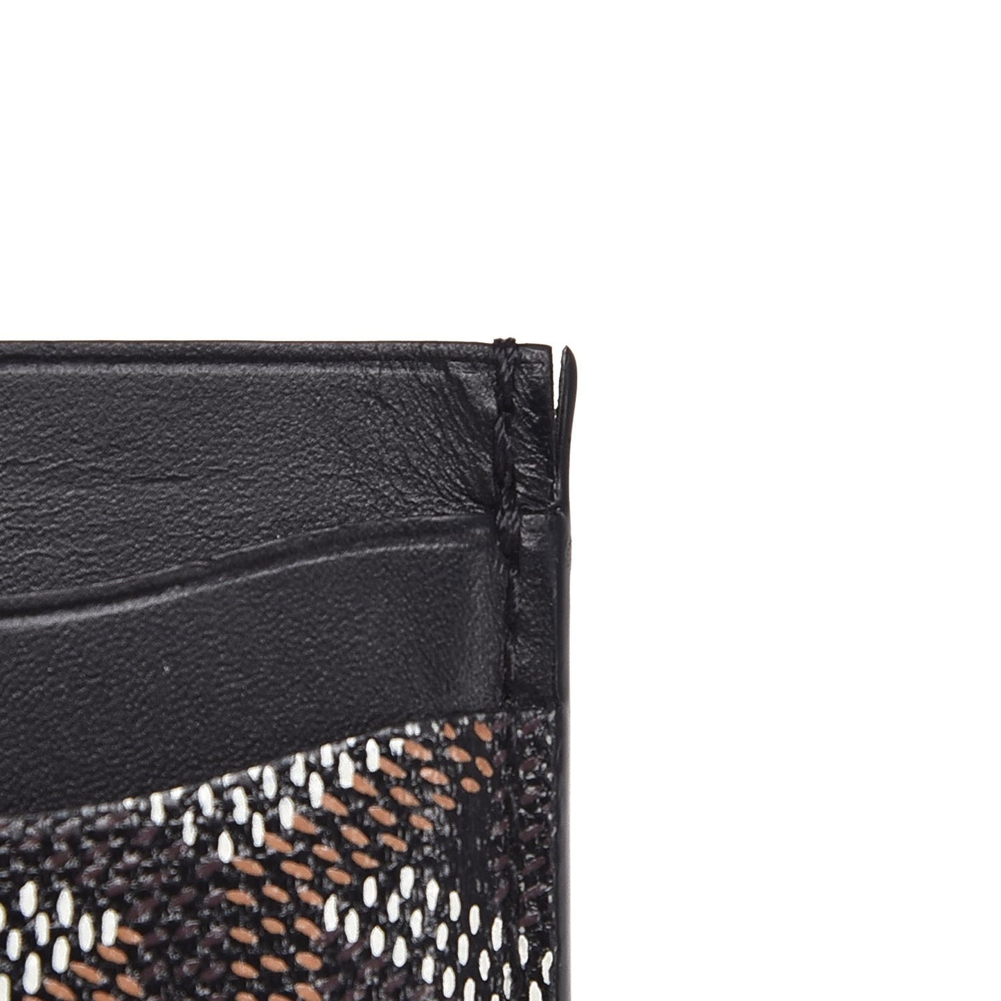 Goyardine Saint Sulpice Card Holder Black