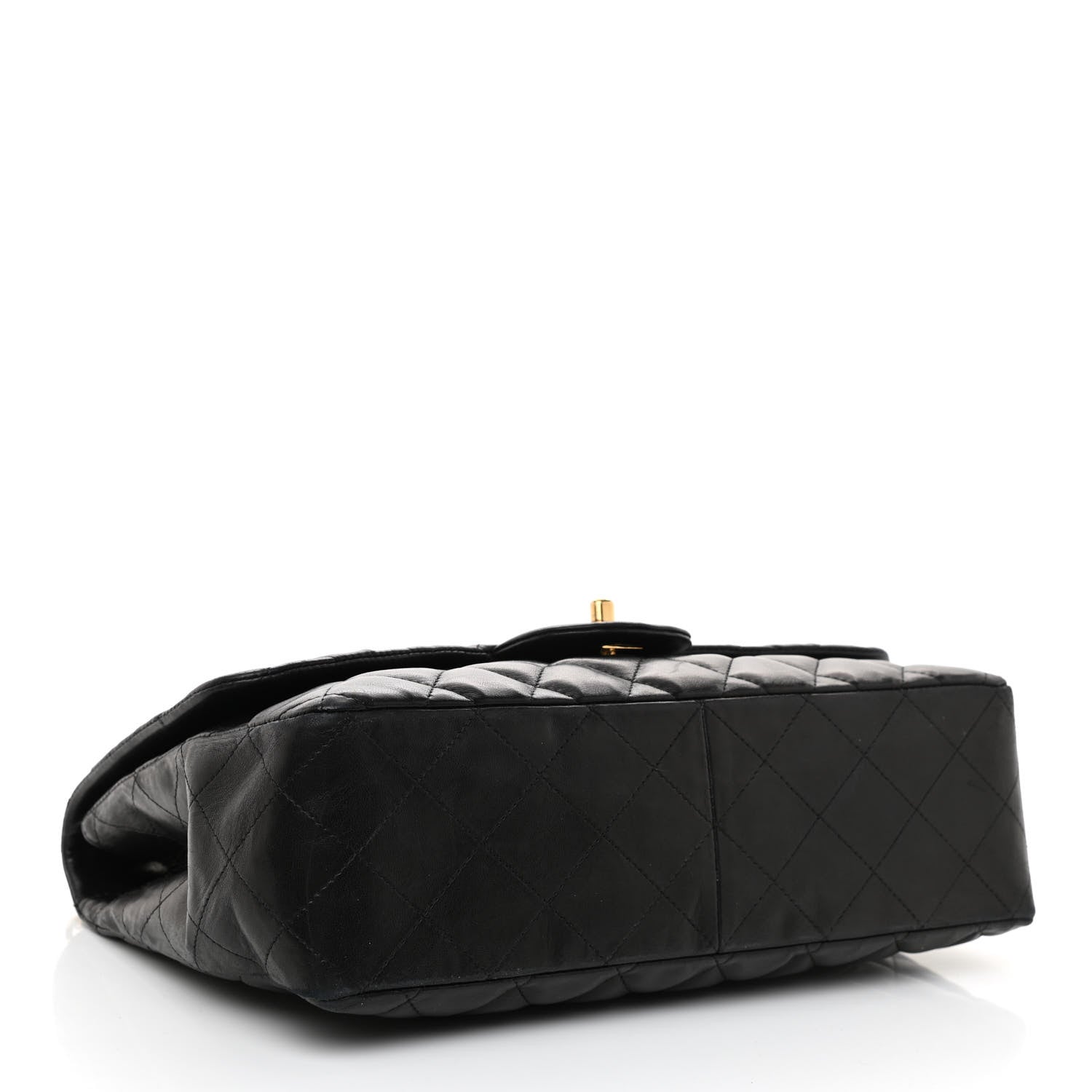 Chanel Lambskin Quilted Jumbo Single Flap Black 3 of 9