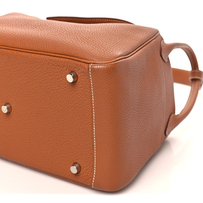 Hermes Taurillon Clemence Lindy 30 Gold 10 of 10