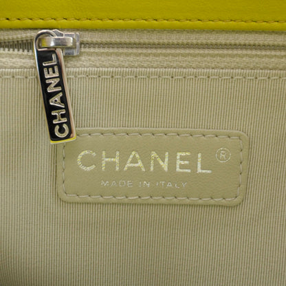 Chanel Washed Lambskin Mini Chain Around Messenger Neon Yellow 12C 7 of 8