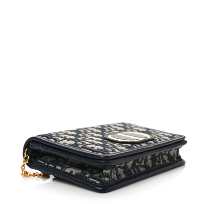 Christian Dior Oblique 30 Montaigne 2-In-1 Pouch Blue 4 of 8