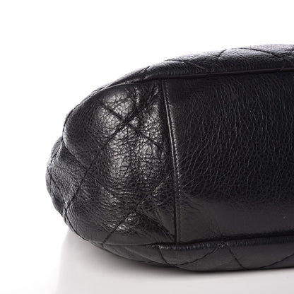 Chanel Glazed Calfskin On The Road Hobo Black 8 of 9