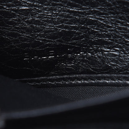 Balenciaga Agneau Giant 12 Silver Hardware Continental Zip Around Wallet Black 6 of 13