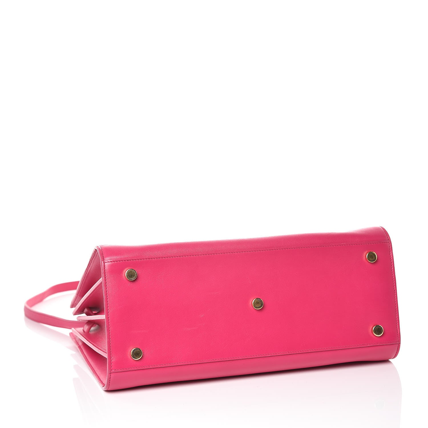 Saint Laurent Calfskin Small Sac De Jour Lipstick Fuchsia 3 of 19