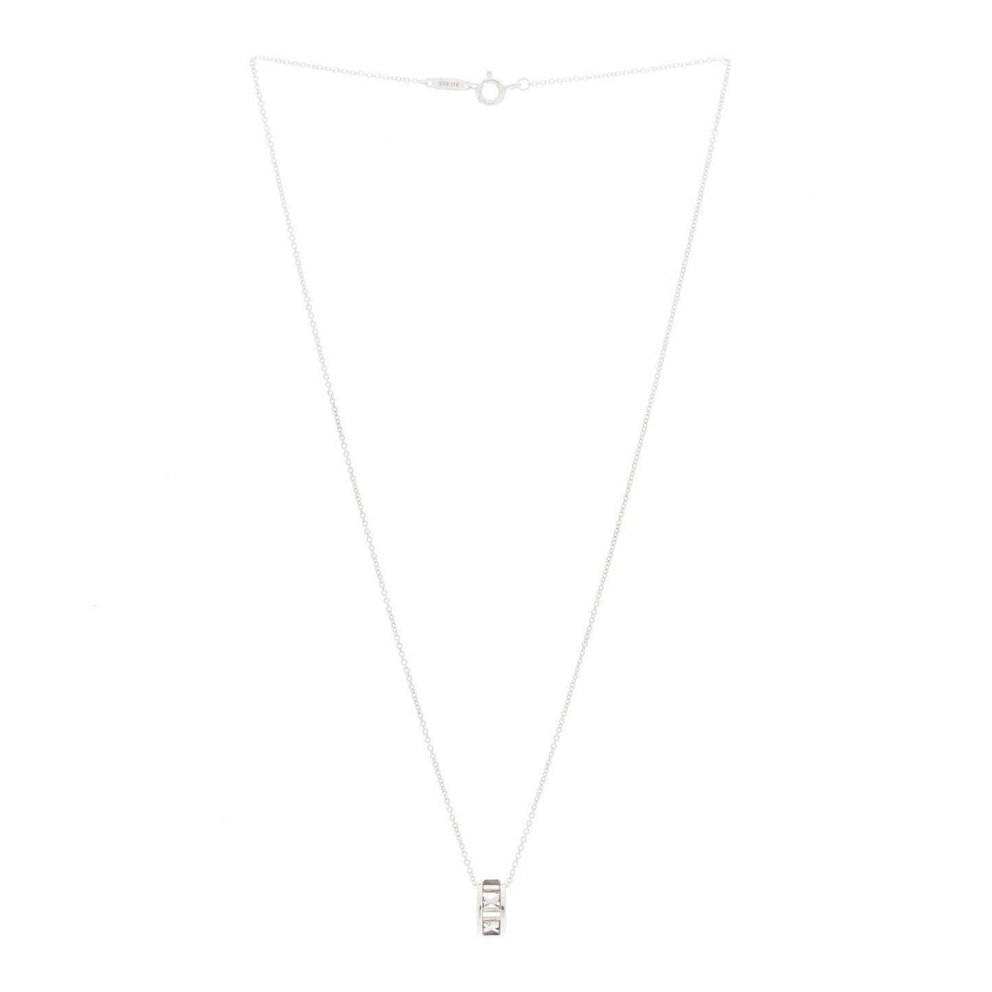 Sterling Silver Atlas Open Pendant Necklace