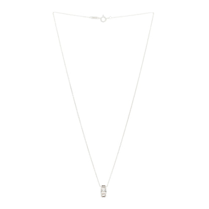 Tiffany Sterling Silver Atlas Open Pendant Necklace 2 of 5