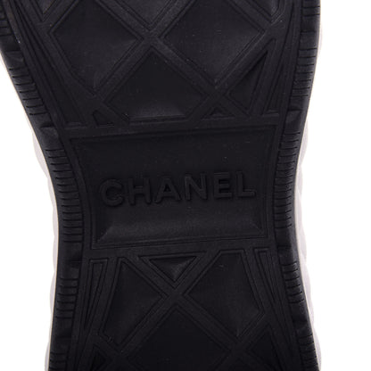 Chanel Velvet Calfskin Mixed Fibers CC Sneakers 37 Black 9 of 11