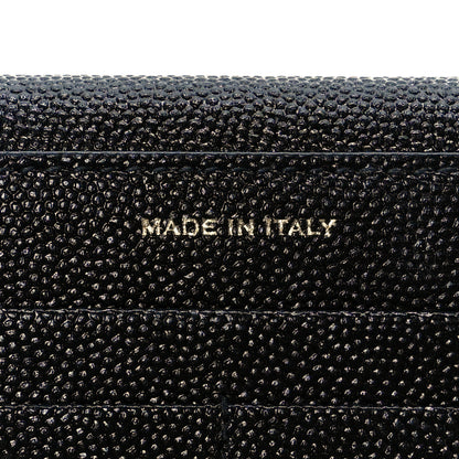 Saint Laurent Grain De Poudre Monogram Uptown Wallet Black 16 of 22
