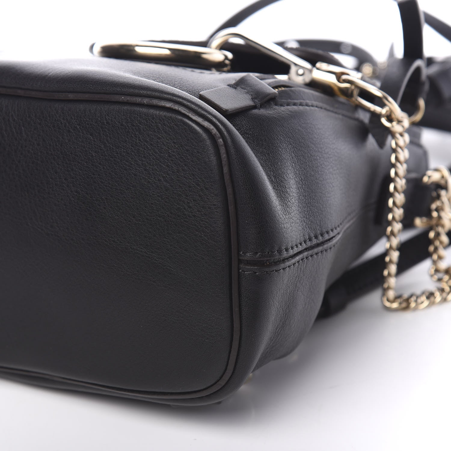 Chloe Suede Calfskin Mini Faye Backpack Black 9 of 10