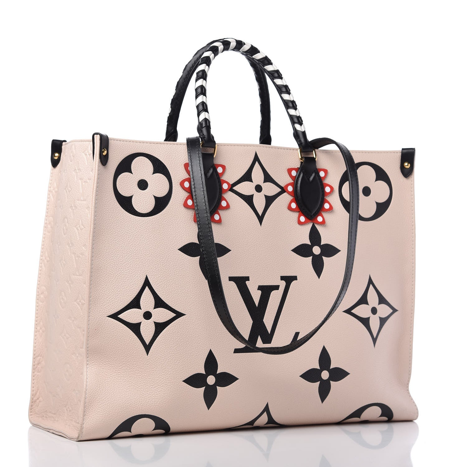 Louis Vuitton Empreinte Monogram Giant Crafty Onthego GM Creme Black 3 of 10