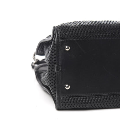 Chanel Calfskin Perforated Up In The Air Tote Black 8 of 10