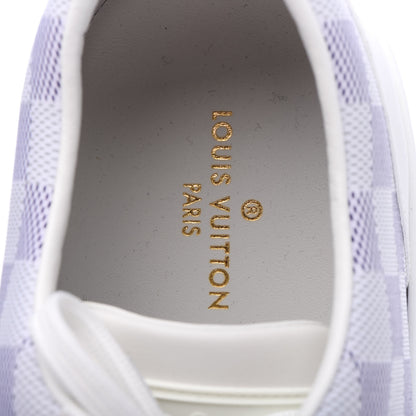 Louis Vuitton Calfskin Damier Azur Mens Offshore Sneakers 9.5 White 8 of 9