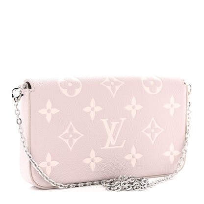 Louis Vuitton Empreinte Monogram Giant Felicie Pochette Brume Quartz 3 of 11