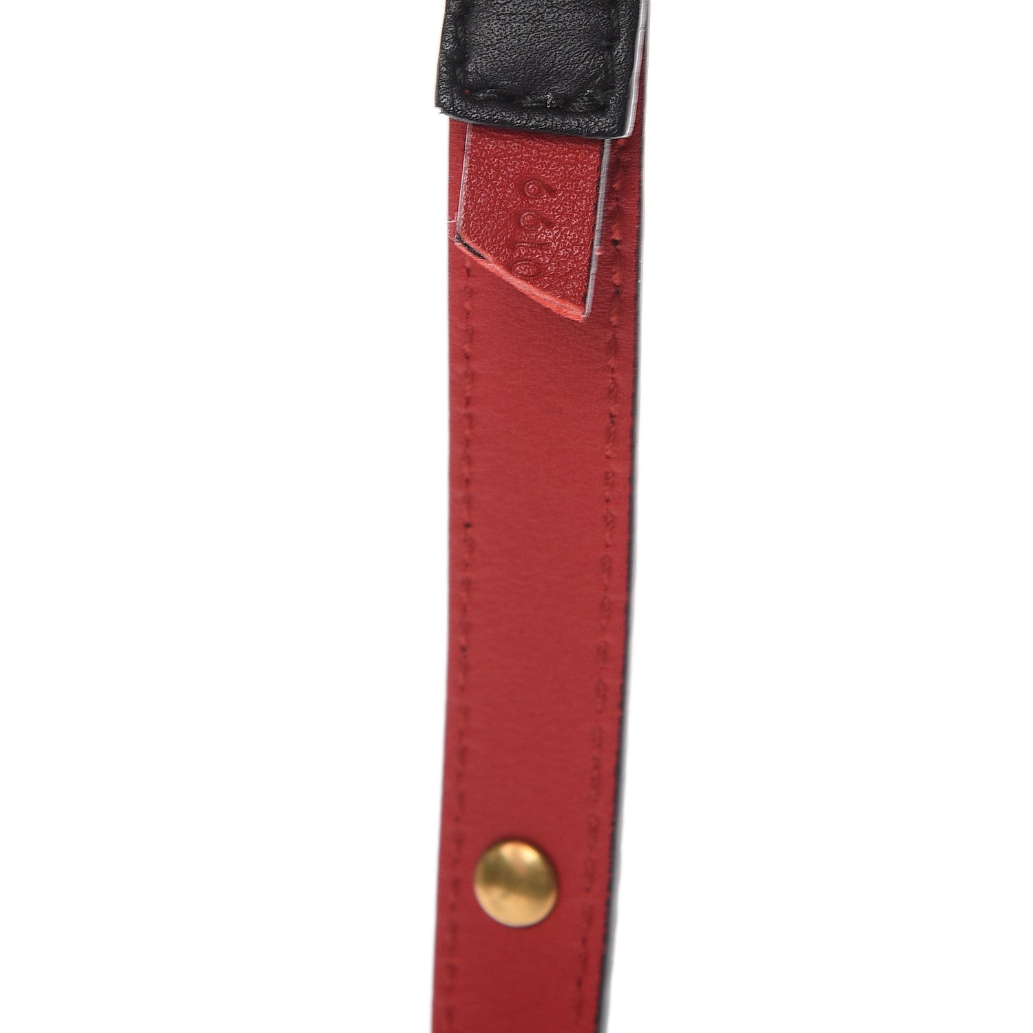 Gucci Calfskin Skinny Studded Feline Belt 90 36 Black 3 of 5