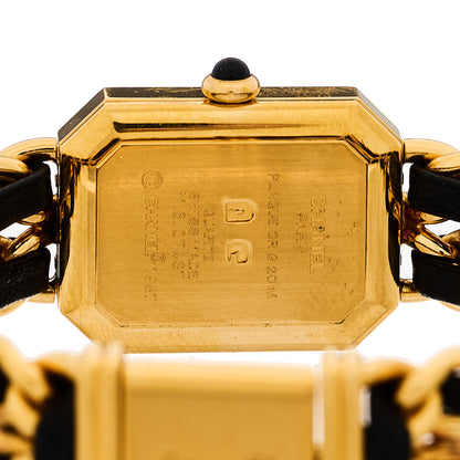 Chanel Stainless Steel Lambskin 20mm Chain Premiere Quartz Watch Gold L 4 of 4