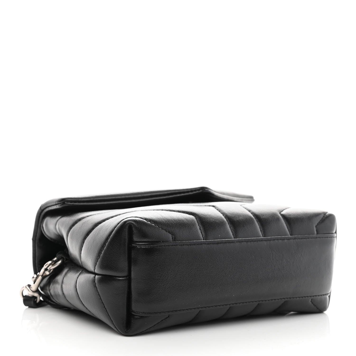Saint Laurent Calfskin Y Quilted Monogram Toy Loulou Crossbody Bag Black 3 of 11