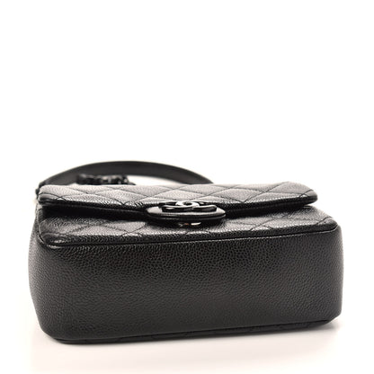 Chanel Caviar Quilted Incognito Mini Square Flap Black 4 of 10