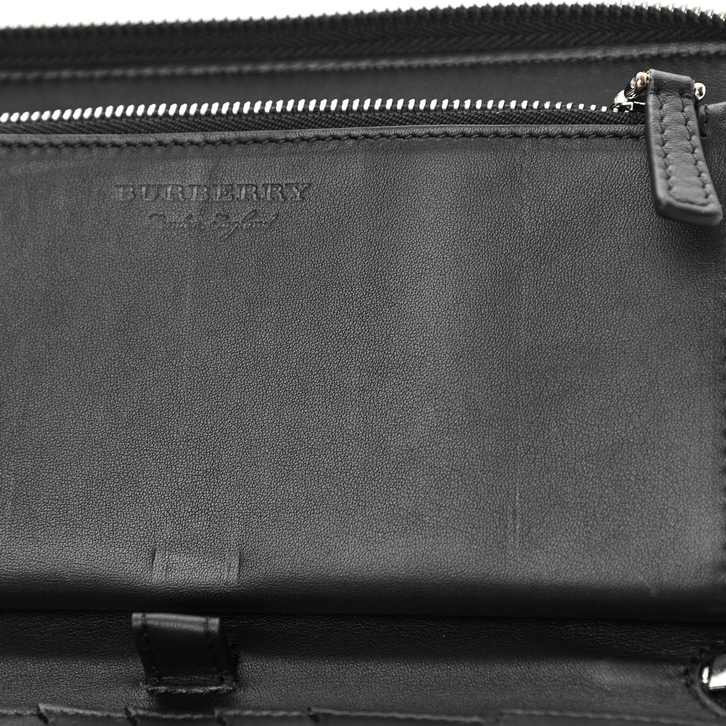 Trench Calfskin Splash Continental Wallet Black