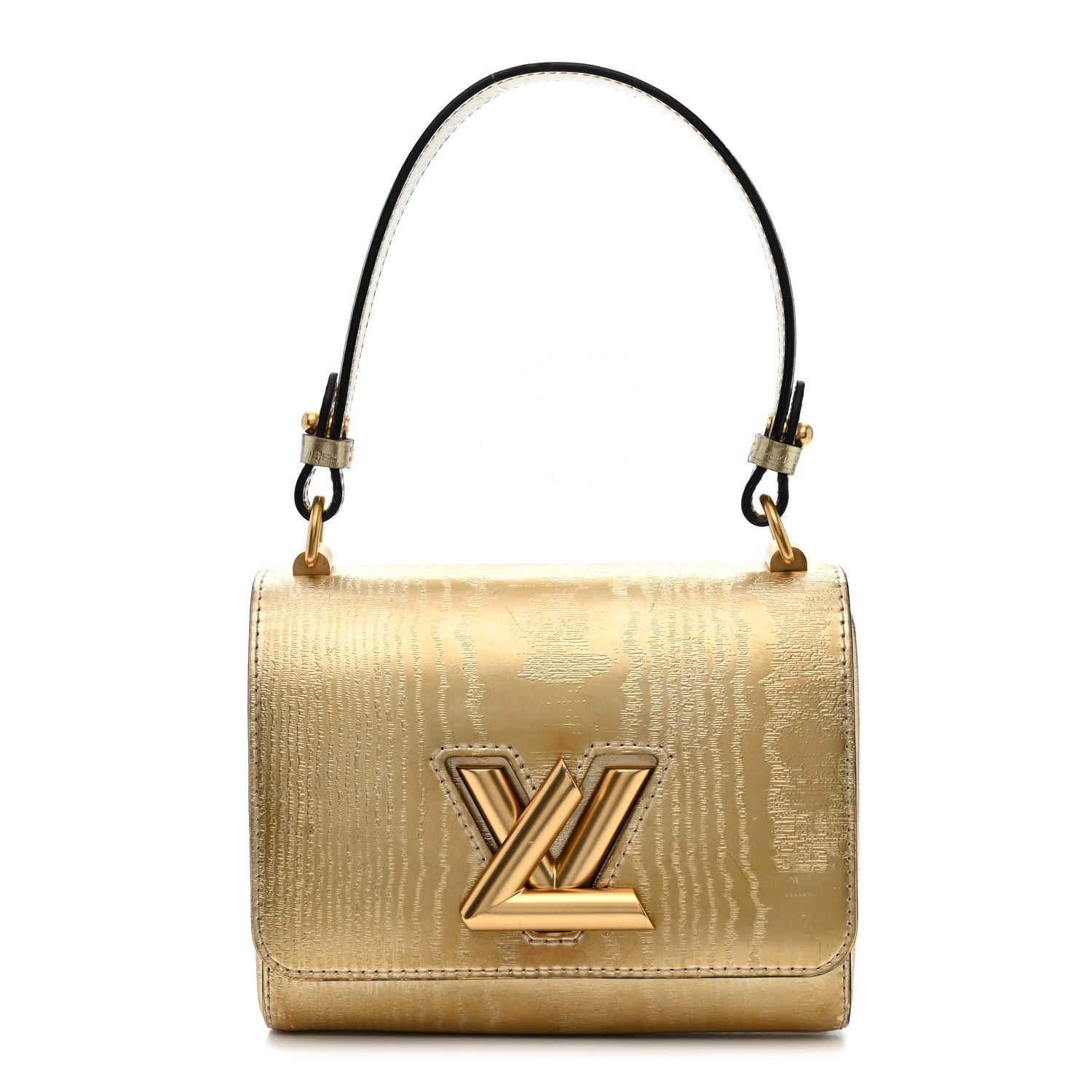 ルイ・ヴィトン LOUIS VUITTON シルキーシティPM Y刻 ゴールド シルバー金具 トリヨン レディース ショルダーバッグ Louis Vuitton Calfskin Gravity Twist Shoulder Bag PM Gold 1853473