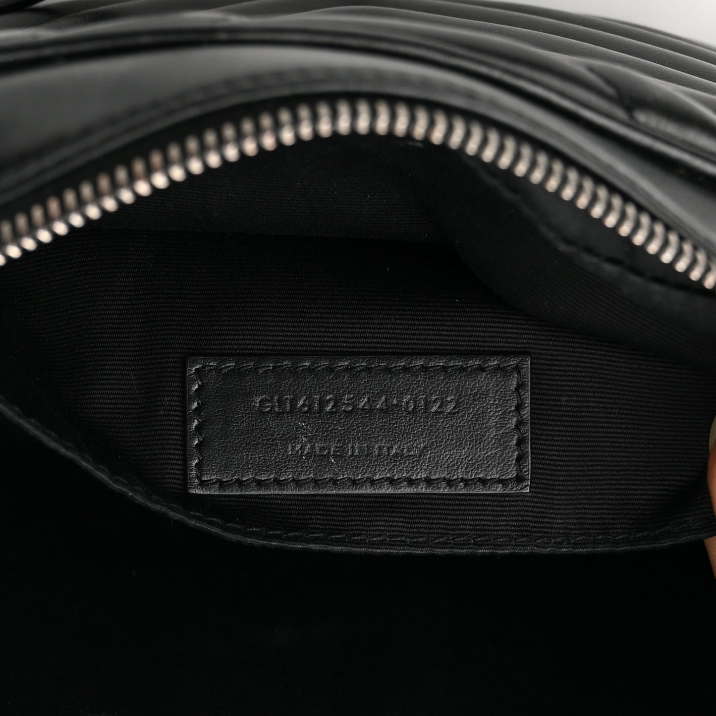 Calfskin Matelasse Monogram Lou Camera Bag Black