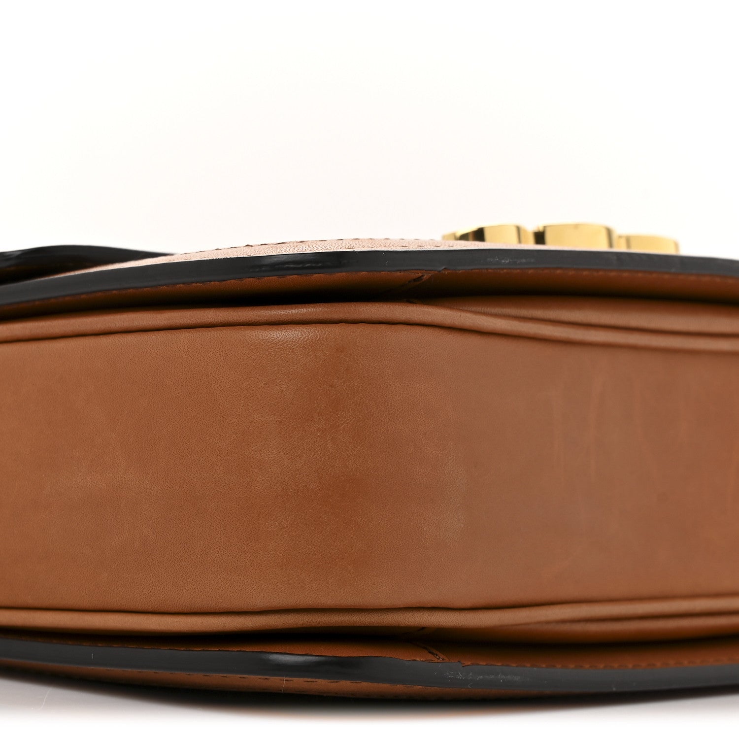 Celine Textile Natural Calfskin Teen Triomphe White Tan 10 of 14
