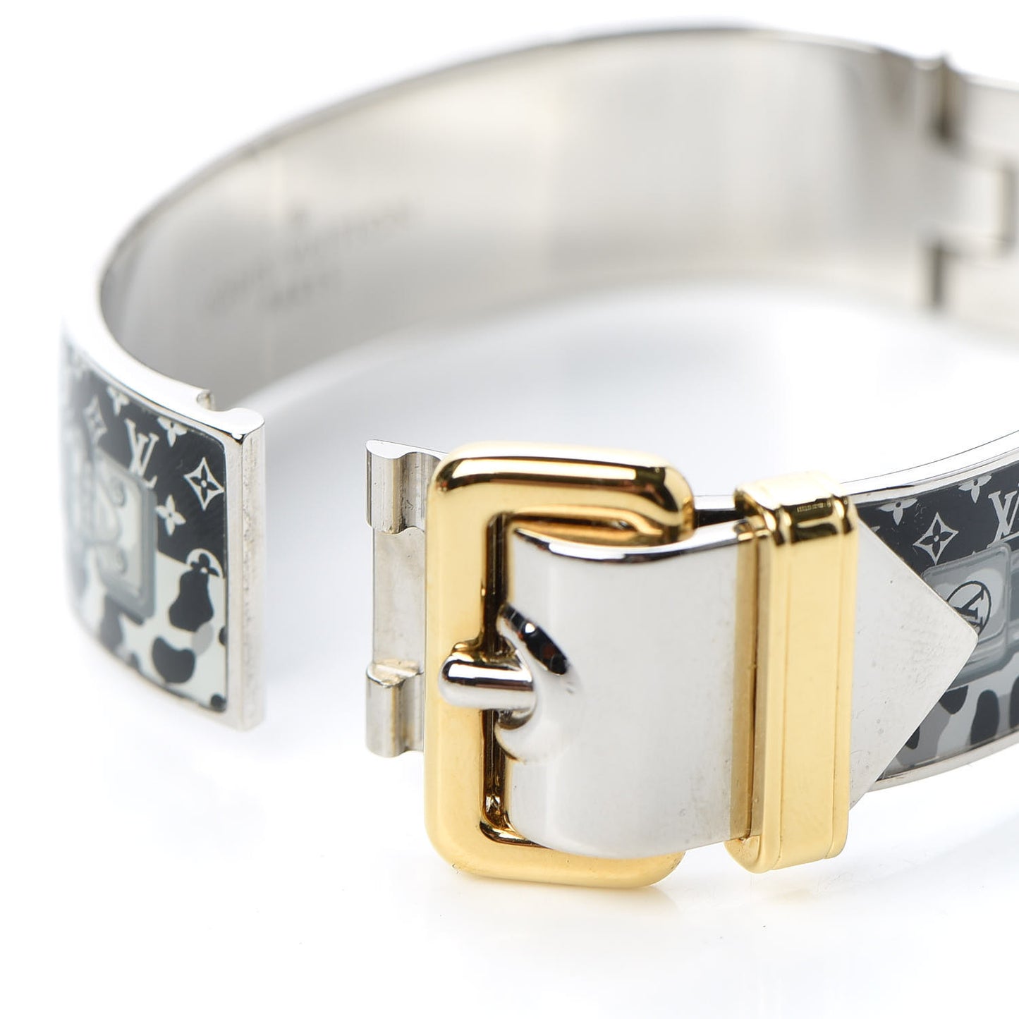 Metal Enamel Confidential Bangle Bracelet S
