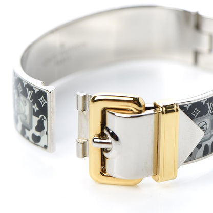 Louis Vuitton Metal Enamel Confidential Bangle Bracelet S 6 of 6