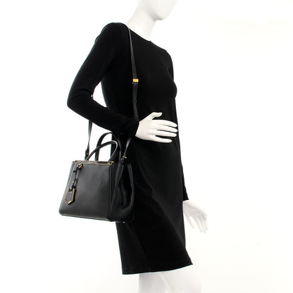 Fendi Vitello Elite Petite 2Jours Tote Black 2 of 10