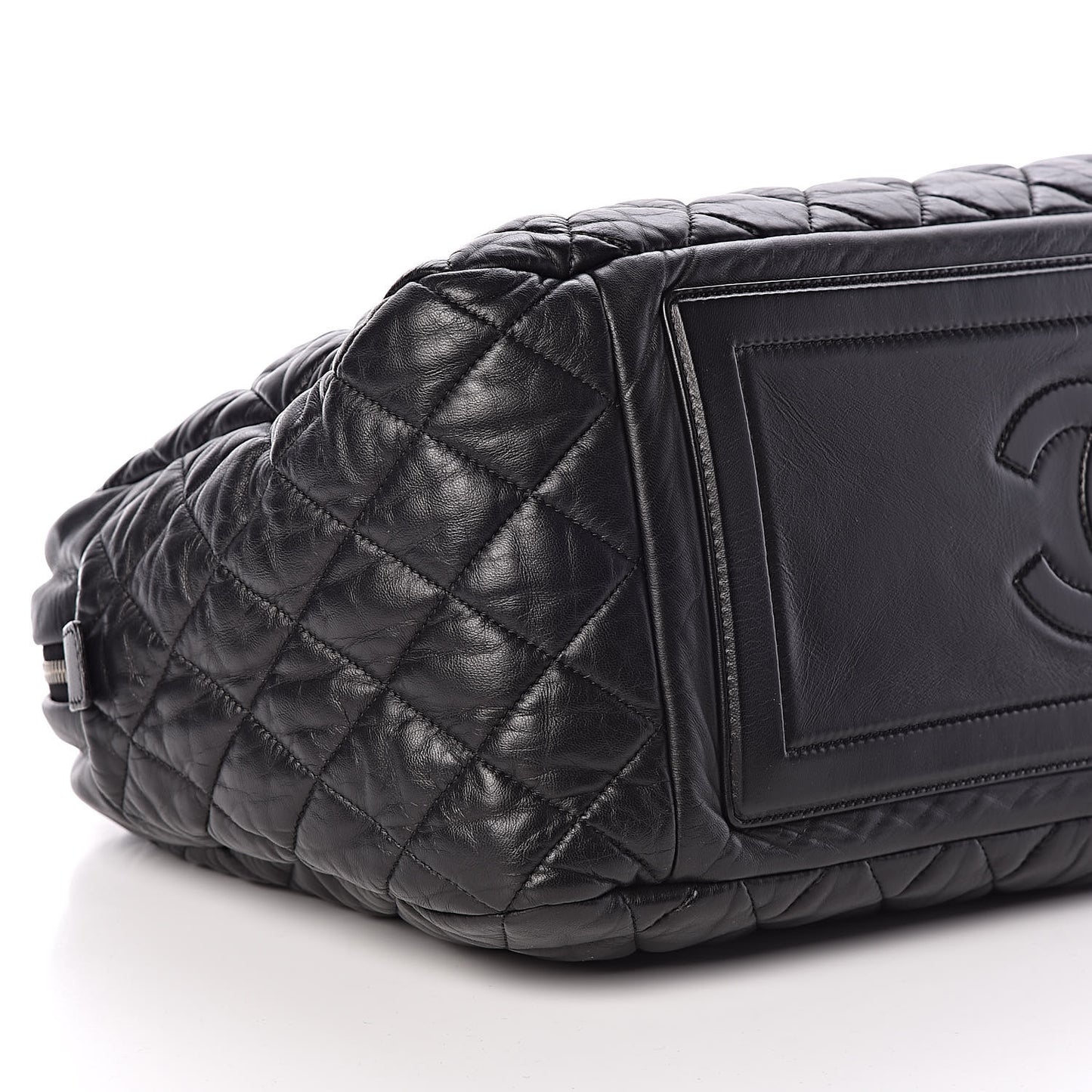 Lambskin Coco Cocoon Bowler Black