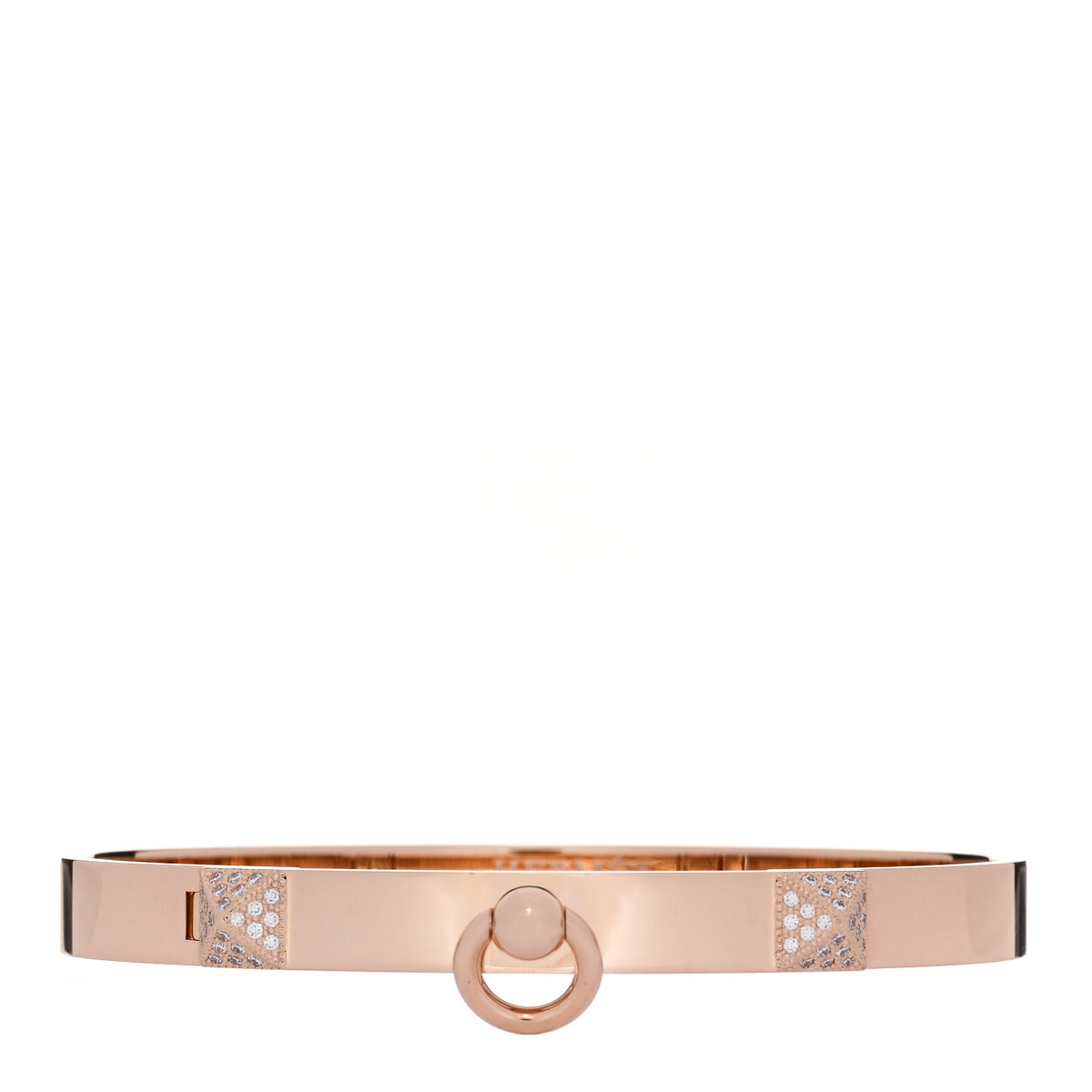 18K Rose Gold Diamond PM Collier De Chien Bracelet SH