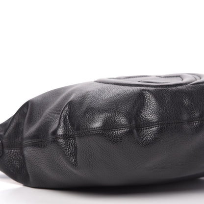 Gucci Pebbled Calfskin Medium Soho Hobo Black 6 of 11