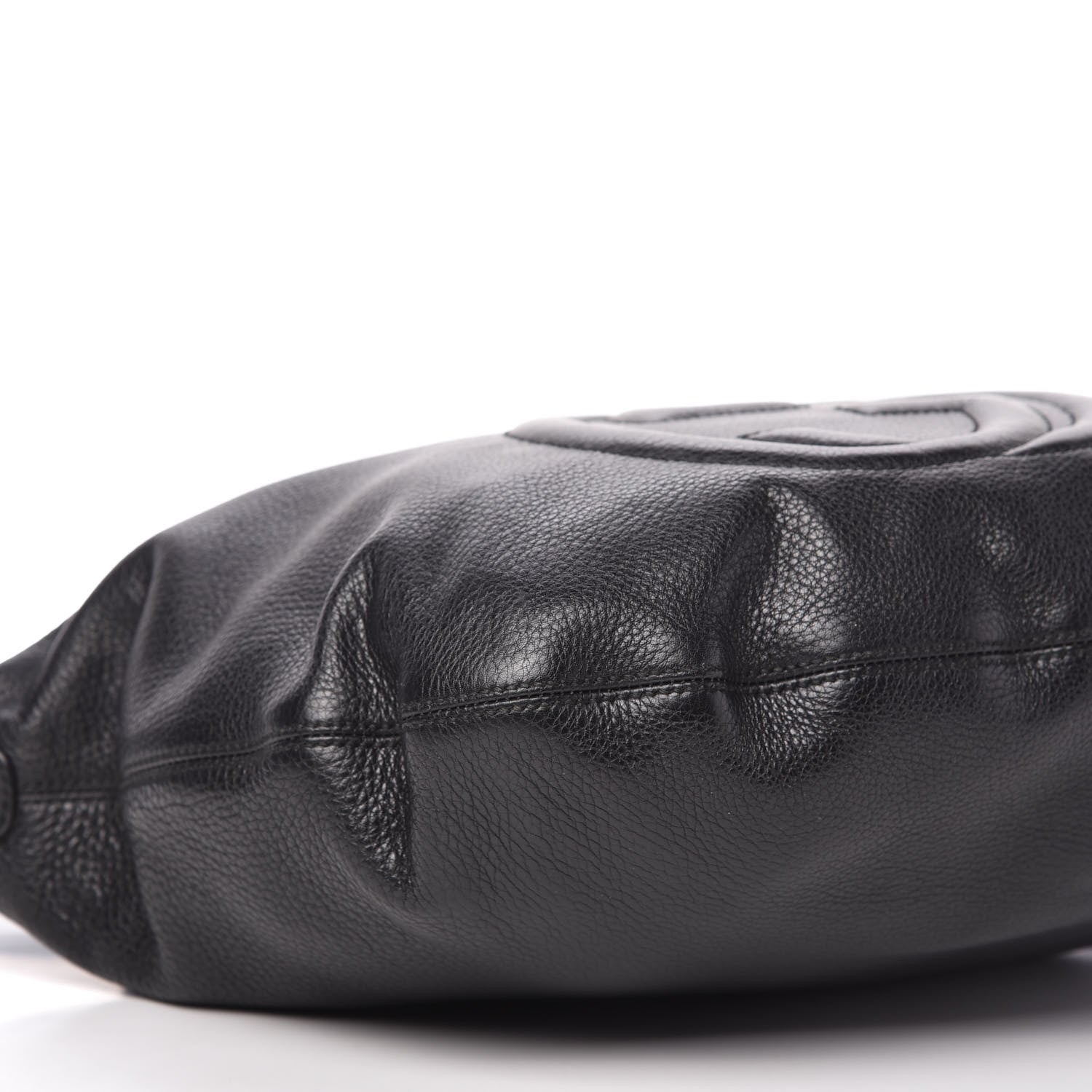 Gucci Pebbled Calfskin Medium Soho Hobo Black 6 of 11