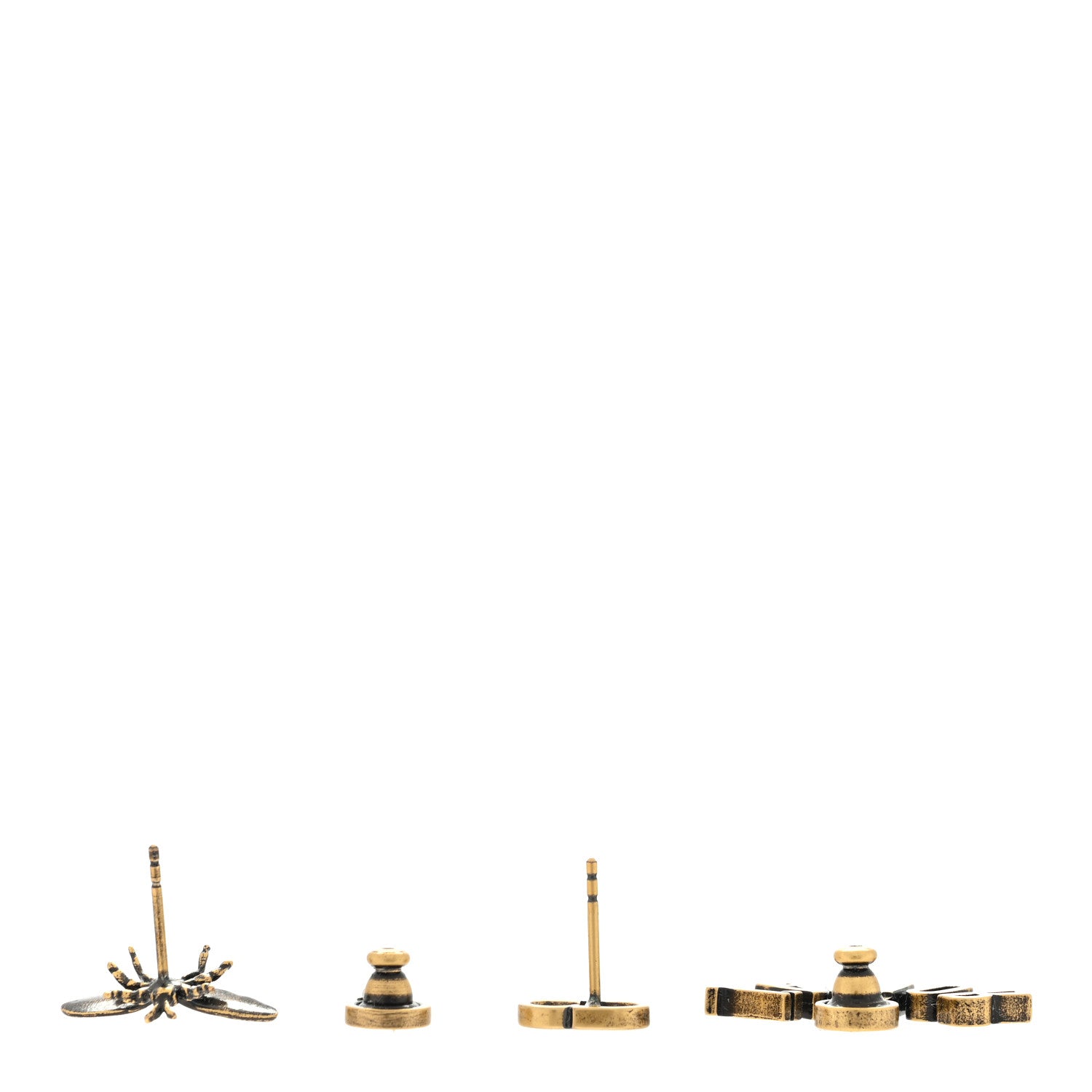 Christian Dior Metal J'Adior Earrings Aged Gold 3 of 4