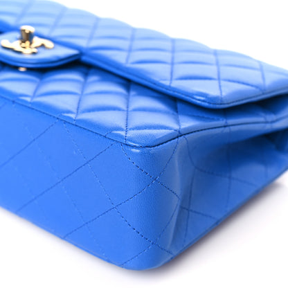 Chanel Lambskin Quilted Medium Double Flap Blue 9 of 9